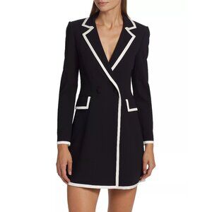 Alice + Olivia Black and White Mini Dress